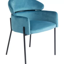 Stühle|KARE Design Armlehnstuhl Alexia Velvet Blau