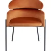 Stühle|KARE Design Armlehnstuhl Alexia Velvet Orange