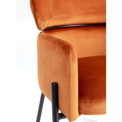 Stühle|KARE Design Armlehnstuhl Alexia Velvet Orange