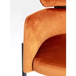 Stühle|KARE Design Armlehnstuhl Alexia Velvet Orange
