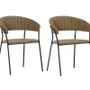 Stühle|KARE Design Armlehnstuhl Belle Braun (2/Set)