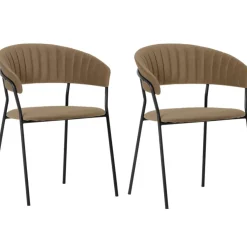 Stühle|KARE Design Armlehnstuhl Belle Braun (2/Set)