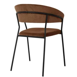 Stühle|KARE Design Armlehnstuhl Belle Cord Braun (2/Set)