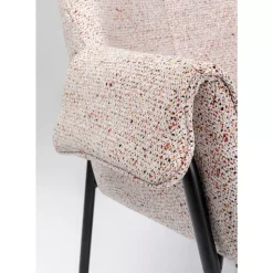 Stühle|KARE Design Armlehnstuhl Bess Beige Flitter