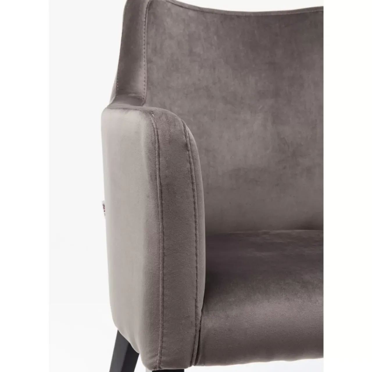 Stühle|KARE Design Armlehnstuhl Black Mode Velvet Grau