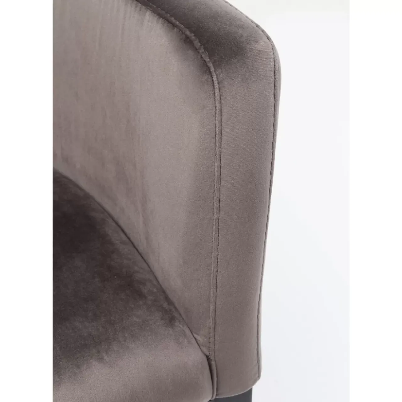 Stühle|KARE Design Armlehnstuhl Black Mode Velvet Grau