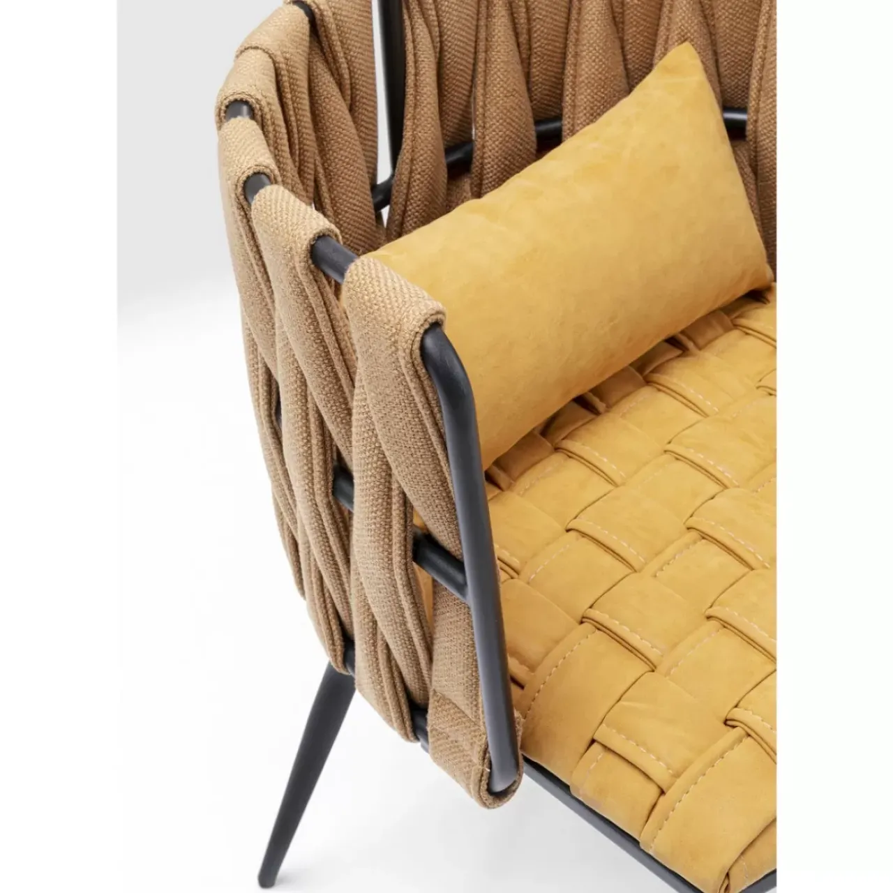 Stühle|KARE Design Armlehnstuhl Cheerio Gelb Inkl. Kissen