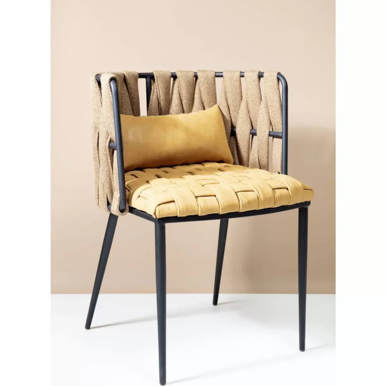 Stühle|KARE Design Armlehnstuhl Cheerio Gelb Inkl. Kissen