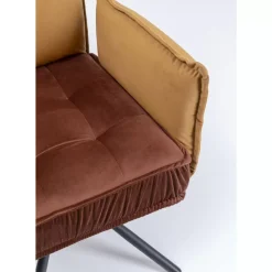 Stühle|KARE Design Armlehnstuhl Chelsea Braun