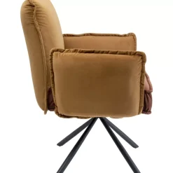 Stühle|KARE Design Armlehnstuhl Chelsea Braun