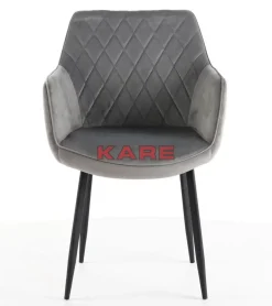 Stühle|KARE Design Armlehnstuhl Kayla Grau