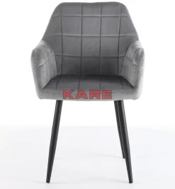 Stühle|KARE Design Armlehnstuhl Kim Grau