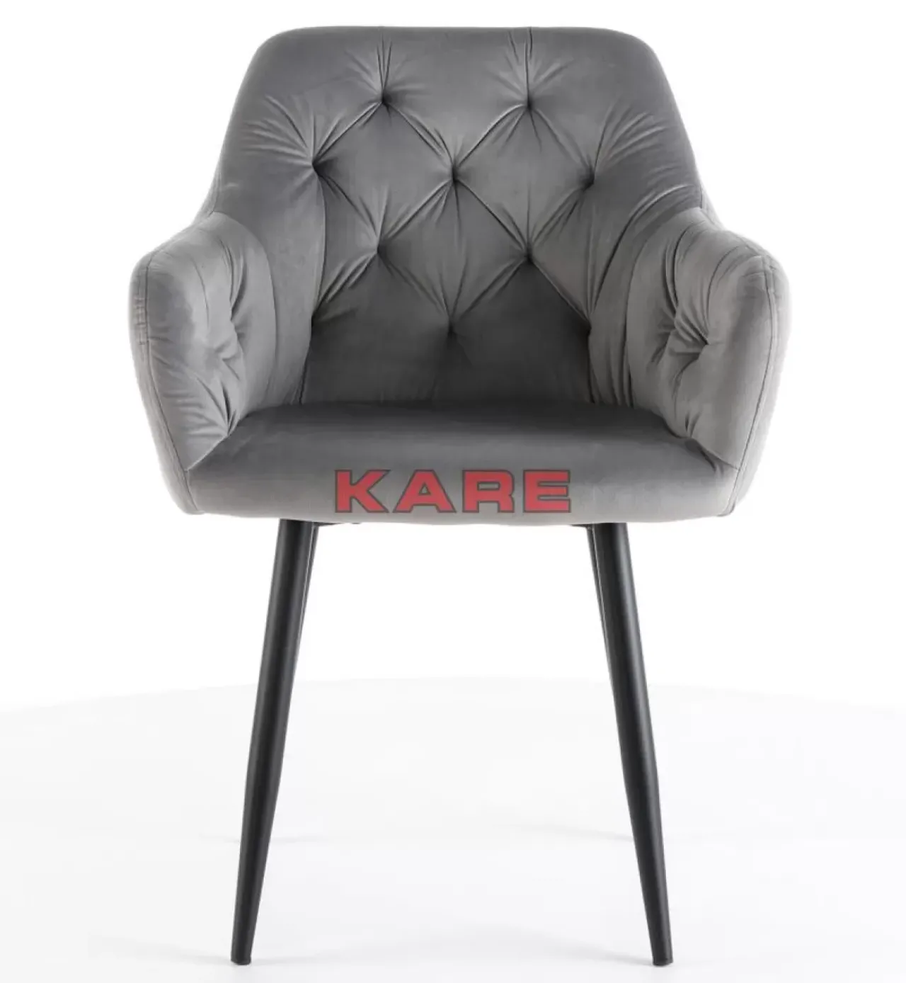 Stühle|KARE Design Armlehnstuhl Kira Grau