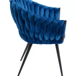 Stühle|KARE Design Armlehnstuhl Knot Blau