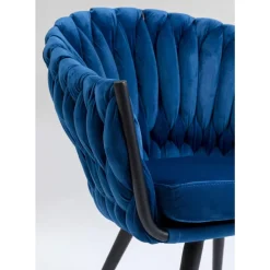 Stühle|KARE Design Armlehnstuhl Knot Blau