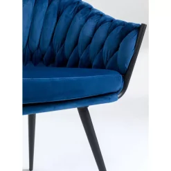 Stühle|KARE Design Armlehnstuhl Knot Blau
