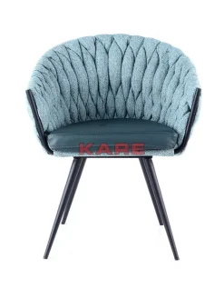 Stühle|KARE Design Armlehnstuhl Knot Petrol