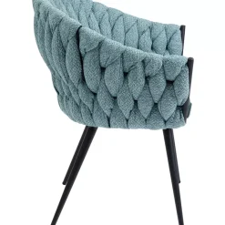 Stühle|KARE Design Armlehnstuhl Knot Petrol
