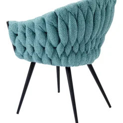 Stühle|KARE Design Armlehnstuhl Knot Petrol