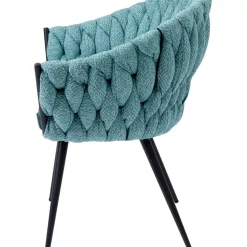 Stühle|KARE Design Armlehnstuhl Knot Petrol