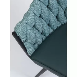 Stühle|KARE Design Armlehnstuhl Knot Petrol