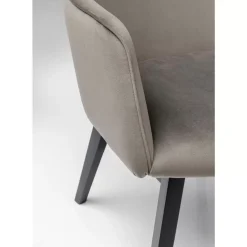 Stühle|KARE Design Armlehnstuhl Modino Velvet Grau