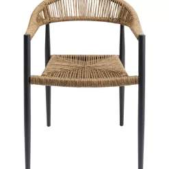 Outdoormöbel|KARE Design Armlehnstuhl Palma Beige