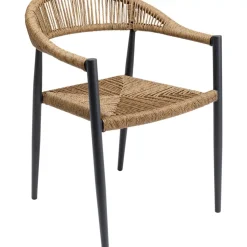 Outdoormöbel|KARE Design Armlehnstuhl Palma Beige