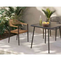 Outdoormöbel|KARE Design Armlehnstuhl Palma Beige