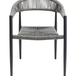 Outdoormöbel|KARE Design Armlehnstuhl Palma Grau