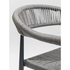 Outdoormöbel|KARE Design Armlehnstuhl Palma Grau
