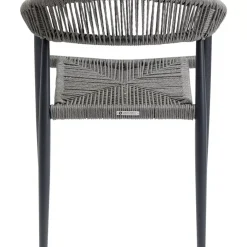 Outdoormöbel|KARE Design Armlehnstuhl Palma Grau