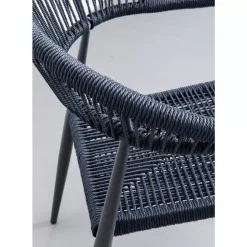 Outdoormöbel|KARE Design Armlehnstuhl Palma Petrol