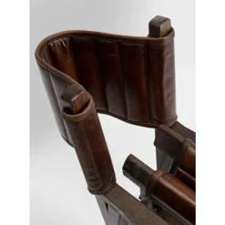 Stühle|KARE Design Armlehnstuhl Twist Leder Braun