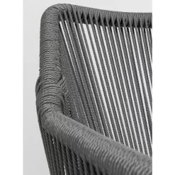 Outdoormöbel|KARE Design Armlehnstuhl Wave Grau