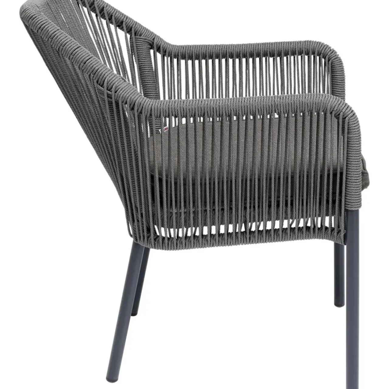 Outdoormöbel|KARE Design Armlehnstuhl Wave Grau