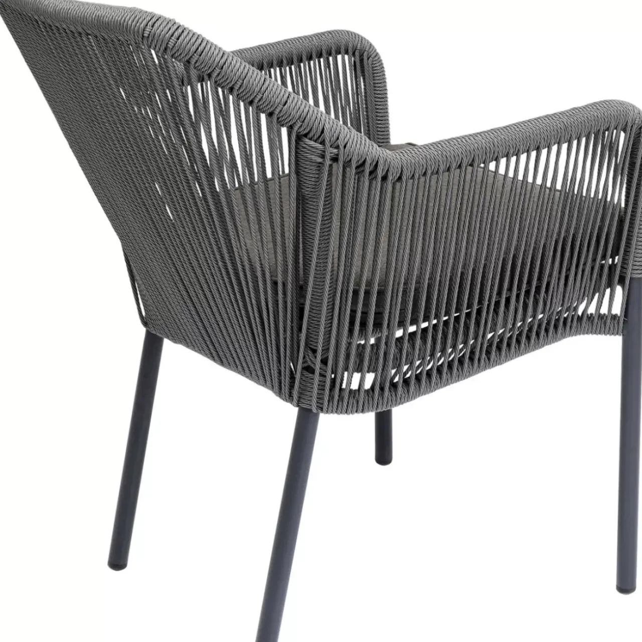 Outdoormöbel|KARE Design Armlehnstuhl Wave Grau
