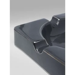 Ascher|KARE Design Aschenbecher Symmetric Grau