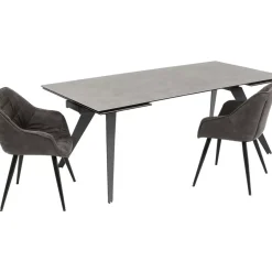 Tische|KARE Design Ausziehtisch Amsterdam Dunkel 200(45+45)X100Cm