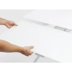 Tische|KARE Design Ausziehtisch Amsterdam Weiss 160(40+40)X90Cm