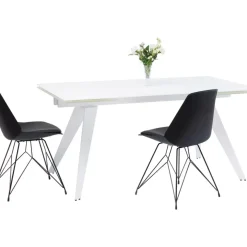 Tische|KARE Design Ausziehtisch Amsterdam Weiss 160(40+40)X90Cm