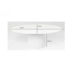 Tische|KARE Design Ausziehtisch Benvenuto Weiss 200(50)X110Cm