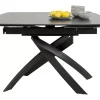 Tische|KARE Design Ausziehtisch Twist Schwarz 120(30+30)X90Cm