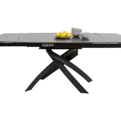 Tische|KARE Design Ausziehtisch Twist Schwarz 120(30+30)X90Cm