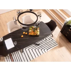 Tische|KARE Design Ausziehtisch Twist Schwarz 120(30+30)X90Cm