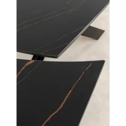Tische|KARE Design Ausziehtisch Twist Schwarz 120(30+30)X90Cm