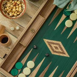 Sonstiges & Zubehör Accessoires|KARE Design Backgammon-Walnut With Green Oak
