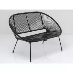 Outdoormöbel|KARE Design Bank Acapulco Schwarz
