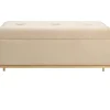 Sitzbänke|KARE Design Bank Buttons Storage Beige Klein