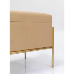 Sitzbänke|KARE Design Bank Buttons Storage Beige Klein